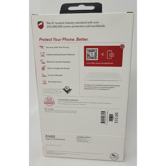 Zagg Glass Privacy Screen Protector for iPhone 14 Plus / 13 Pro Max 6.7" 2022 - Picture 2 of 2